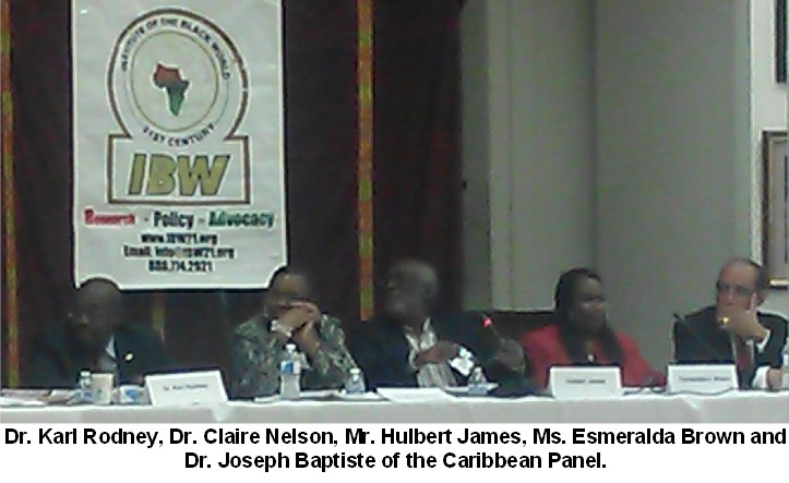 IBW Symposium Caribbean Panel With Caption Oct 18 2013