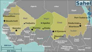 Sahel Region Map from carbonbrief.org